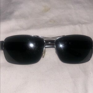 Prada Black Rectangular Sunglasses